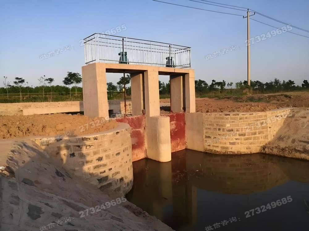 双孔灌溉渠道闸门